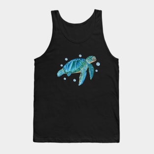 Sea turtle in watercolor Tank Top